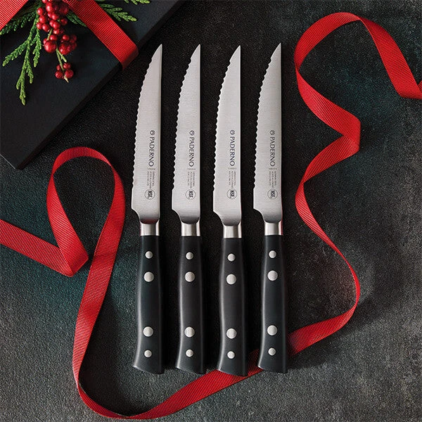 Paderno Montgomery Fully Forged 4-Piece Steak Knife Set 5 Paderno Montgomery Fully Forged 4-Piece Steak Knife Set