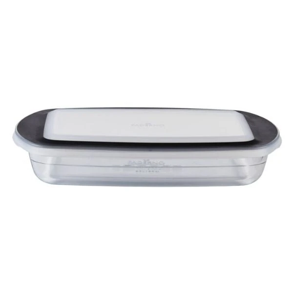 12_edfdf7a2-b2c7-4609-807c-bca8219967e9.jpg Paderno 2.8 Qt Glass Oblong Baking Dish With Lid