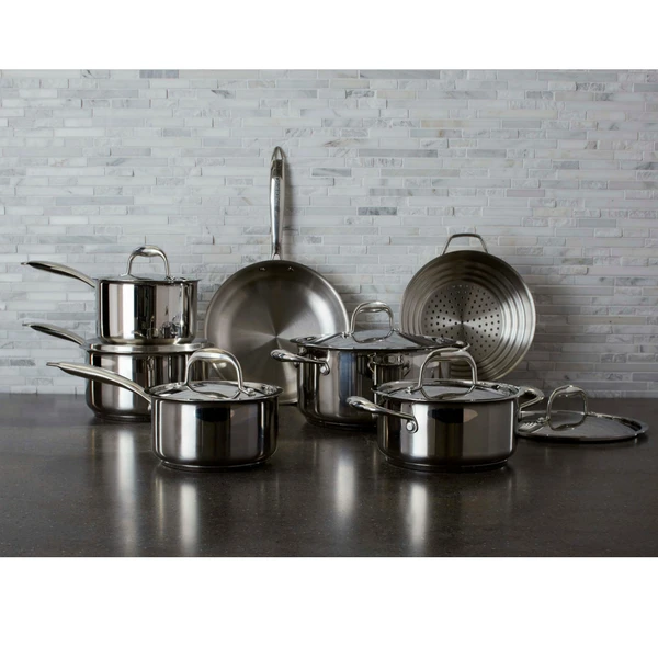 Paderno Canadian Signature 13-Piece Stainless Steel Cookware Set | Batterie De Cuisine En Acier Inoxydable Signature Canadienne, 13 Pièces 4 Paderno Canadian Signature 13-Piece Stainless Steel Cookware Set | Batterie De Cuisine En Acier Inoxydable Signature Canadienne, 13 Pièces