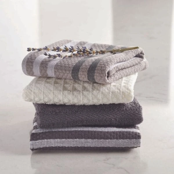 Paderno Microfiber Dishcloth With Scrubber 4-Pack, Grey | Lavettes En Microfibres Avec Récureur, Paq. 4, Gris Pâle Best Sellers 4 Paderno Microfiber Dishcloth With Scrubber 4-Pack, Grey | Lavettes En Microfibres Avec Récureur, Paq. 4, Gris Pâle Best Sellers