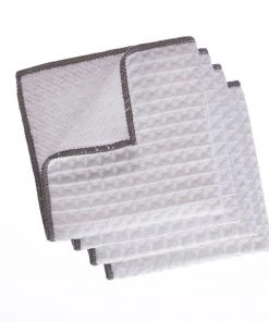 Paderno Microfiber Dishcloth With Scrubber 4-Pack, Grey | Lavettes En Microfibres Avec Récureur, Paq. 4, Gris Pâle Best Sellers