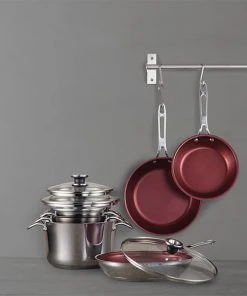 Paderno Signature 10-Piece Stacking Stainless Steel Cookware Set 21 Paderno Signature 10-Piece Stacking Stainless Steel Cookware Set