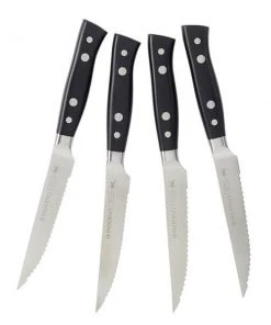 Paderno Montgomery Fully Forged 4-Piece Steak Knife Set 6 Paderno Montgomery Fully Forged 4-Piece Steak Knife Set