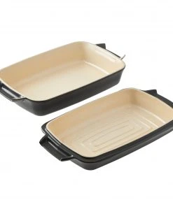 Paderno Bakeware 2-in-1 Ceramic Roaster Set