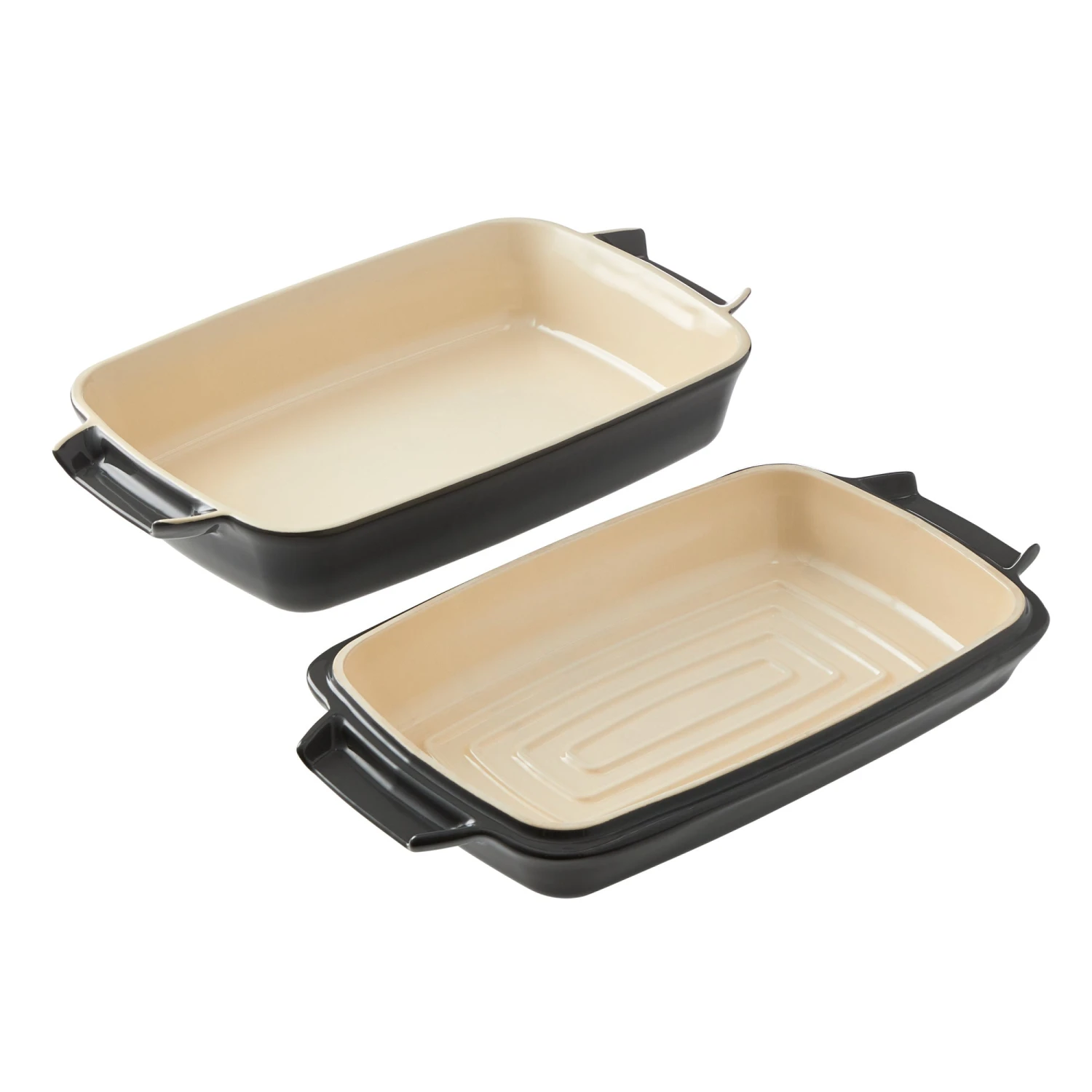 Paderno Bakeware 2-in-1 Ceramic Roaster Set 3 Paderno Bakeware 2-in-1 Ceramic Roaster Set