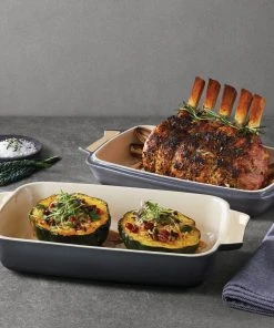 Paderno Bakeware 2-in-1 Ceramic Roaster Set 16 Paderno Bakeware 2-in-1 Ceramic Roaster Set