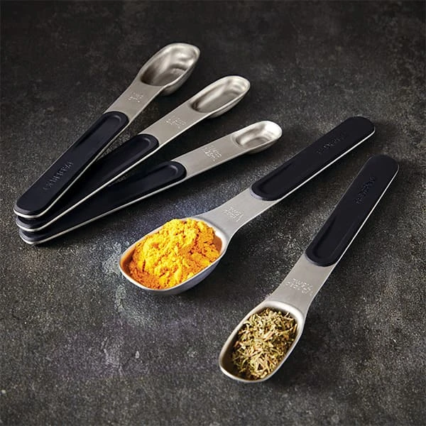 Paderno 5-Piece Magnetic Slim Fit Measuring Spoons 6 Paderno 5-Piece Magnetic Slim Fit Measuring Spoons