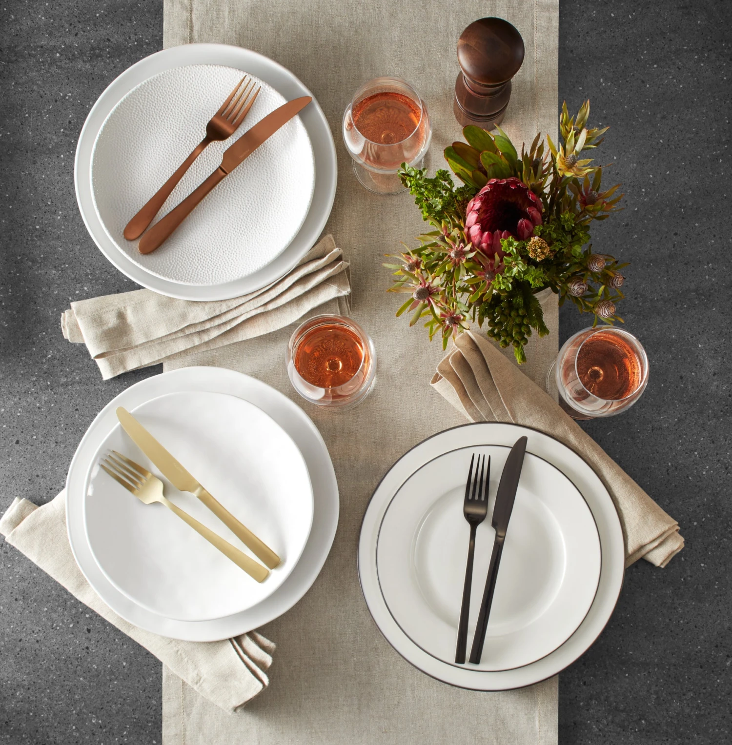 1429840H_f5f62838-ed28-4505-bd60-387042d29b09.jpg Paderno Cranbrook Coupe Salad Plate Set, 6 Piece