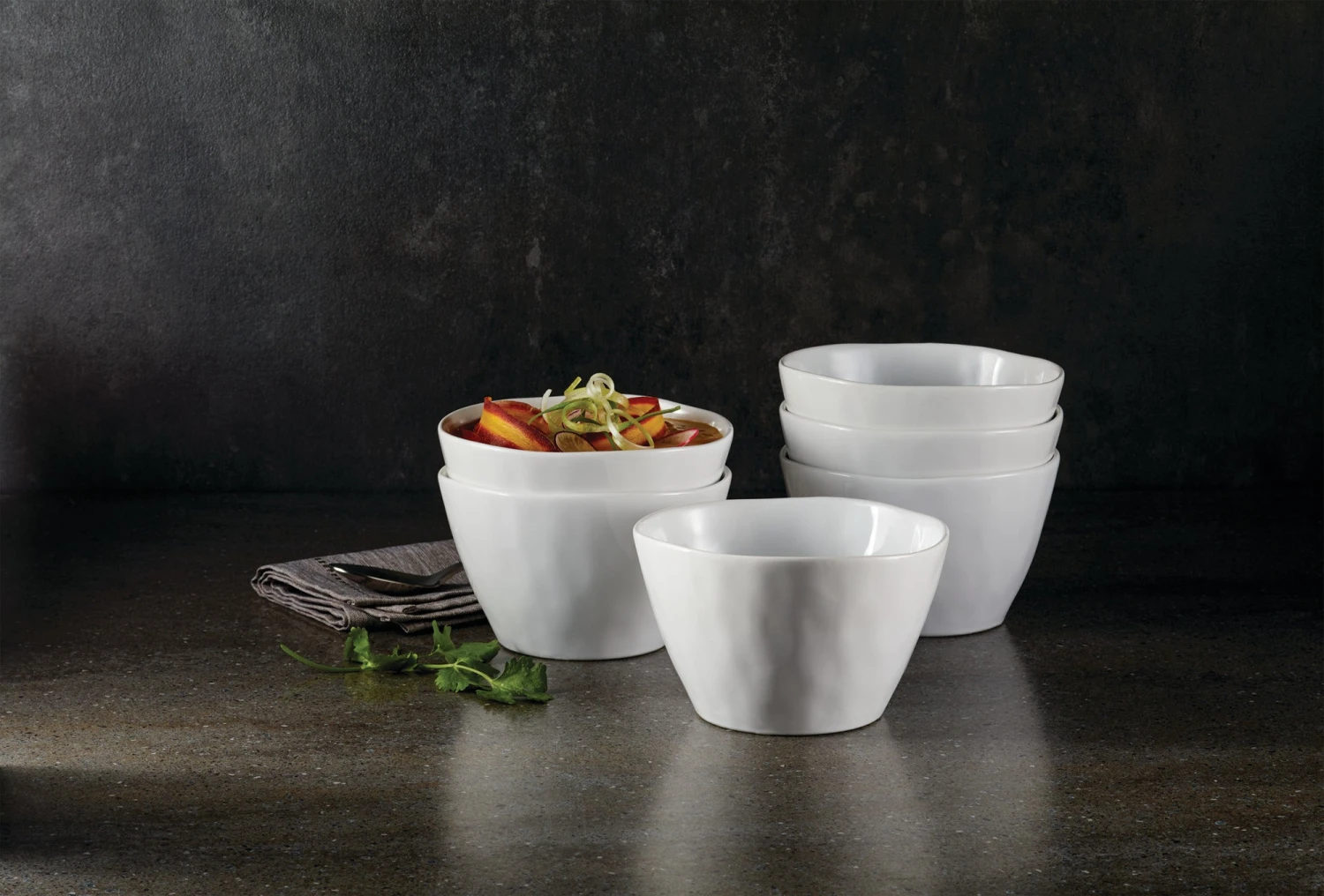 Paderno Sandbank Organic Soup Bowl Set, 6 Piece 5 Paderno Sandbank Organic Soup Bowl Set, 6 Piece