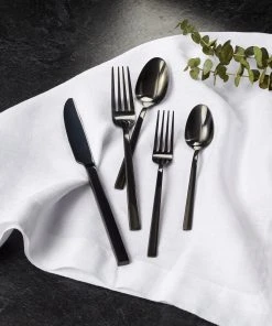 Paderno Belvedere Black 20 Piece Flatware Set, Polished Finish Best Sellers