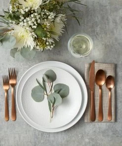 Paderno Caledonia Copper 20 Piece Flatware Set, Matte Finish 15 Paderno Caledonia Copper 20 Piece Flatware Set, Matte Finish