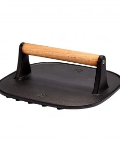 Paderno Pre-Seasoned Cast Iron Grill Press