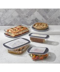 Paderno 2.8 Qt Glass Oblong Baking Dish With Lid 5 Paderno 2.8 Qt Glass Oblong Baking Dish With Lid