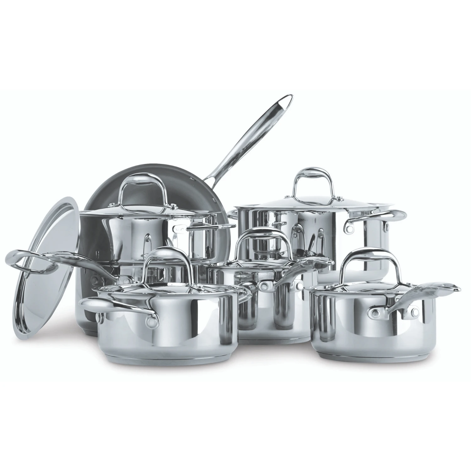 Paderno Canadian Signature 13-Piece Stainless Steel Cookware Set | Batterie De Cuisine En Acier Inoxydable Signature Canadienne, 13 Pièces 7 Paderno Canadian Signature 13-Piece Stainless Steel Cookware Set | Batterie De Cuisine En Acier Inoxydable Signature Canadienne, 13 Pièces