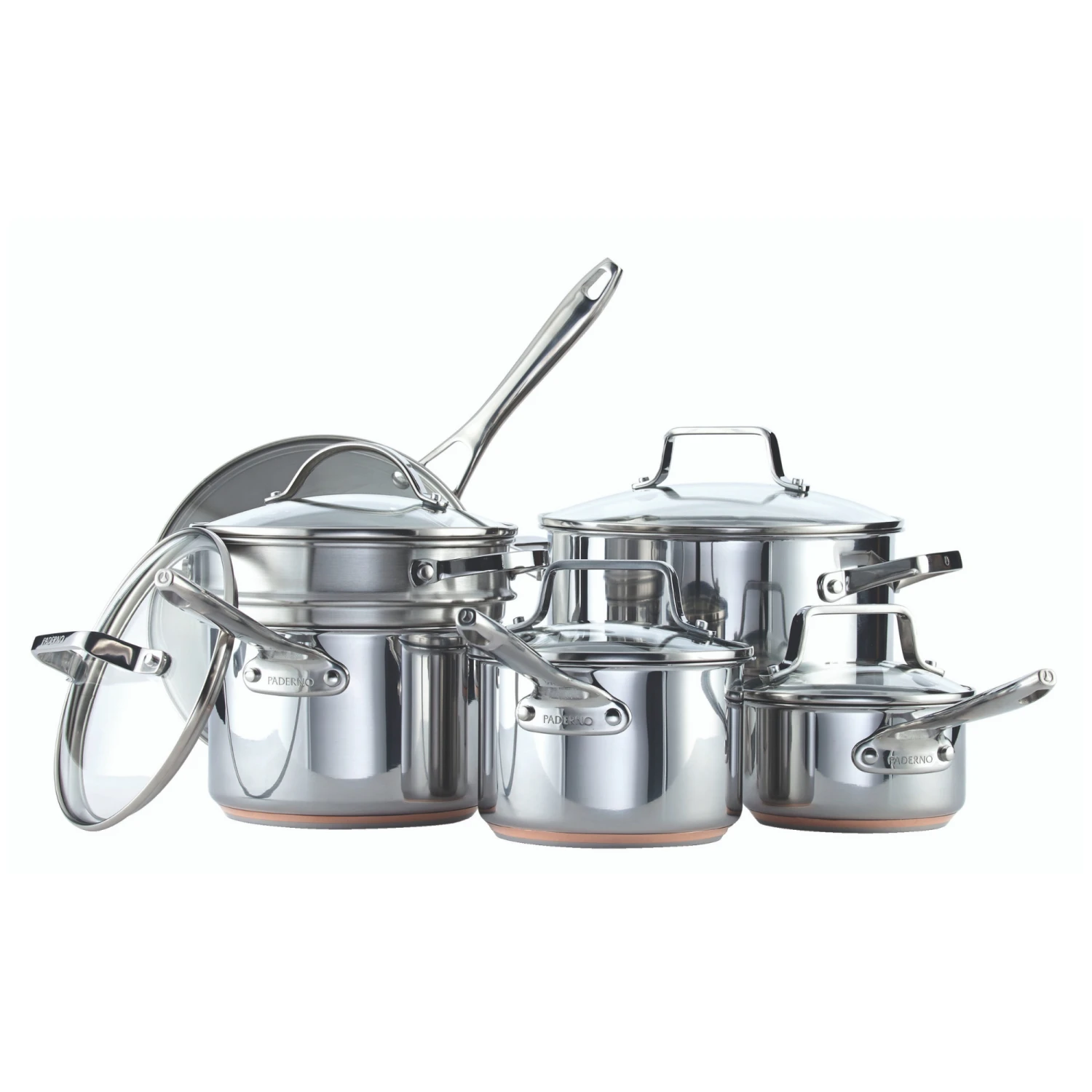 Paderno Cookware Sets Copper Core Stainless Steel Cookset, 12-pc | Batterie De Cuisine En Acier Inoxydable, 12 Pièces 14 Paderno Cookware Sets Copper Core Stainless Steel Cookset, 12-pc | Batterie De Cuisine En Acier Inoxydable, 12 Pièces
