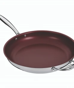 Paderno Classic Non-Stick Cast Iron Wok, 32 Cm