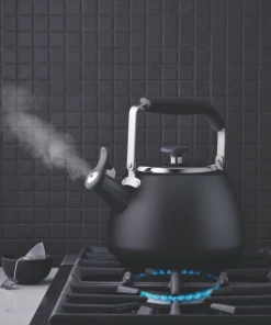 Paderno Stormy Black Stainless Steel Stovetop Kettle | Bouilloire Sur La Cuisinière En Acier Inoxydable Noir Tempête 6 Paderno Stormy Black Stainless Steel Stovetop Kettle | Bouilloire Sur La Cuisinière En Acier Inoxydable Noir Tempête