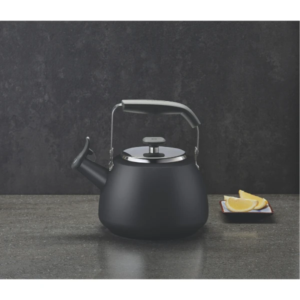 Paderno Stormy Black Stainless Steel Stovetop Kettle | Bouilloire Sur La Cuisinière En Acier Inoxydable Noir Tempête 5 Paderno Stormy Black Stainless Steel Stovetop Kettle | Bouilloire Sur La Cuisinière En Acier Inoxydable Noir Tempête