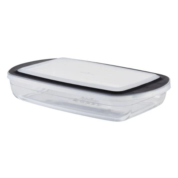 Paderno 3.8 Qt Glass Oblong Baking Dish With Lid Bakeware 3 Paderno 3.8 Qt Glass Oblong Baking Dish With Lid Bakeware