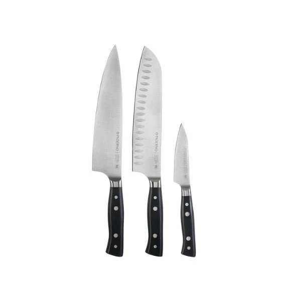 Paderno Montgomery Fully Forged 3-Piece Knife Set 3 Paderno Montgomery Fully Forged 3-Piece Knife Set