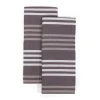 Paderno Basketweave Kitchen Towel 2-Pack, Charcoal | Serviette De Cuisine Tressage De Panier, Gris Foncé, Paq. 2