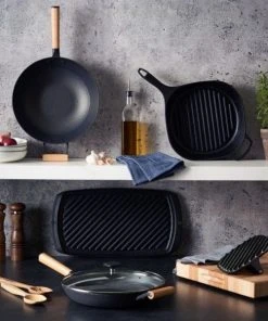 Paderno New Arrivals 12" Pre-Seasoned Cast Iron Grill Pan 11 Paderno New Arrivals 12