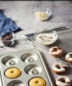 Paderno Non-Stick Doughnut Pan Bakeware 13 Paderno Non-Stick Doughnut Pan Bakeware