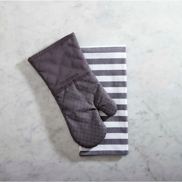 Paderno Best Sellers Silicone Print Oven Mitt, Charcoal | Gant De Cuisine Avec Imprimé En Silicone, Gris Foncé 4 Paderno Best Sellers Silicone Print Oven Mitt, Charcoal | Gant De Cuisine Avec Imprimé En Silicone, Gris Foncé