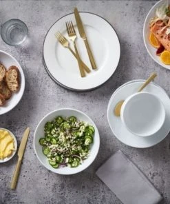 Paderno Summerside Champagne 20 Piece Flatware Set, Matte Finish