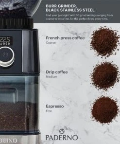 Paderno Coffee & Tea Conical Burr Coffee Grinder