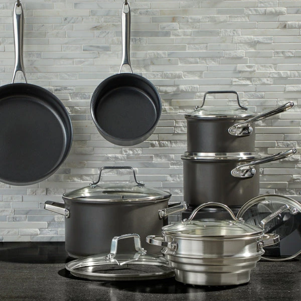 Paderno Cookware Sets Non-Stick Hard-Anodized Cookset, 12-pc | Batterie De Cuisine Antiadhésive, 12 Pièces 5 Paderno Cookware Sets Non-Stick Hard-Anodized Cookset, 12-pc | Batterie De Cuisine Antiadhésive, 12 Pièces