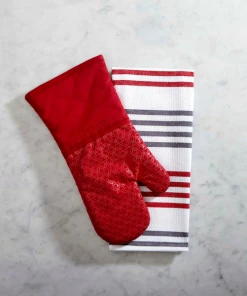 Paderno Basketweave Kitchen Towel 2-Pack, Red | Serviette De Cuisine Tressage De Panier, Rouge, Paq. 2 Best Sellers