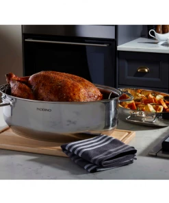 Paderno Stainless Steel Multi-Roaster With Removable Rack | Rôtissoire Multifonction Avec Grille Amovible